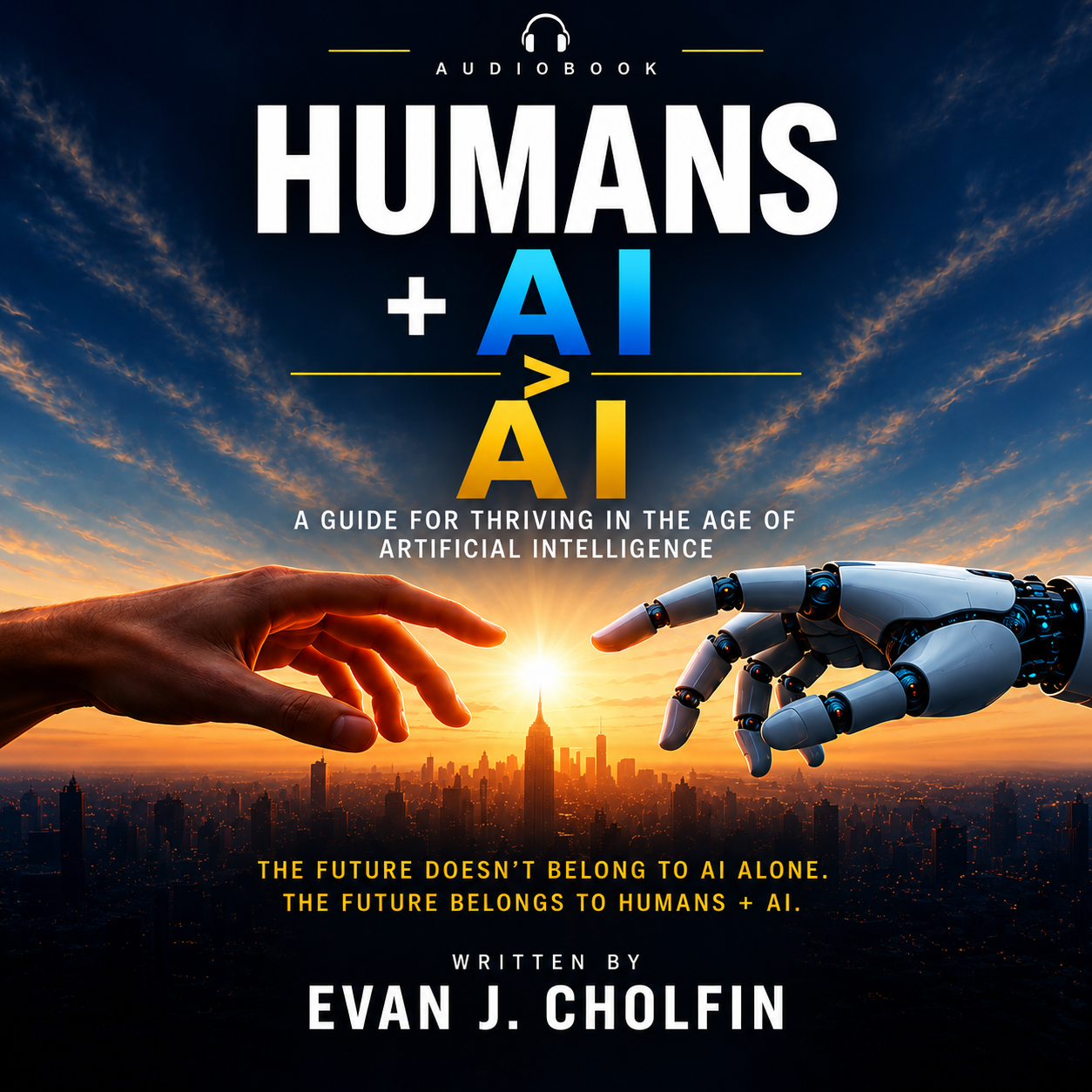 Humans + AI > AI audiobook cover